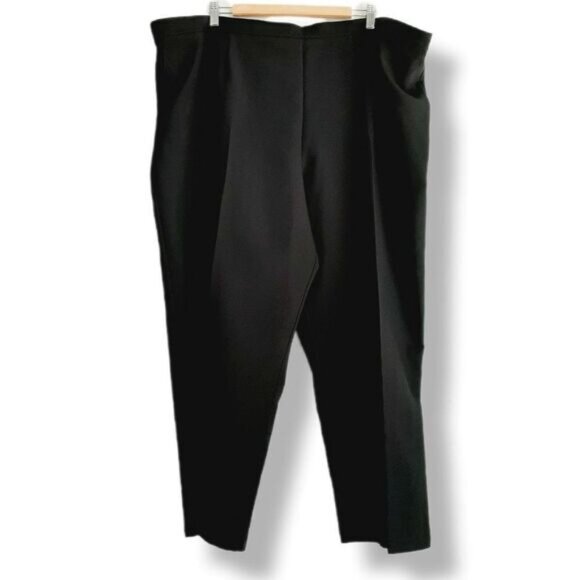 PENNINGTONS Boston Fit High Waist Pull-on Dress Pants Black Sz 28 P - Picture 1 of 8